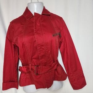 CAbi Lightweight Red Jacket Sz Med